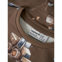 NAME IT Sweatshirt Nelson Brown Lentil